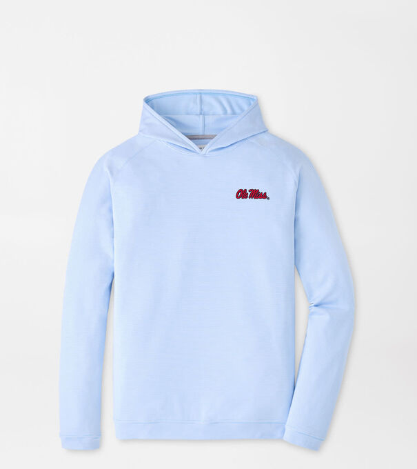Ole Miss Pine Sugar Stripe Performance Hoodie