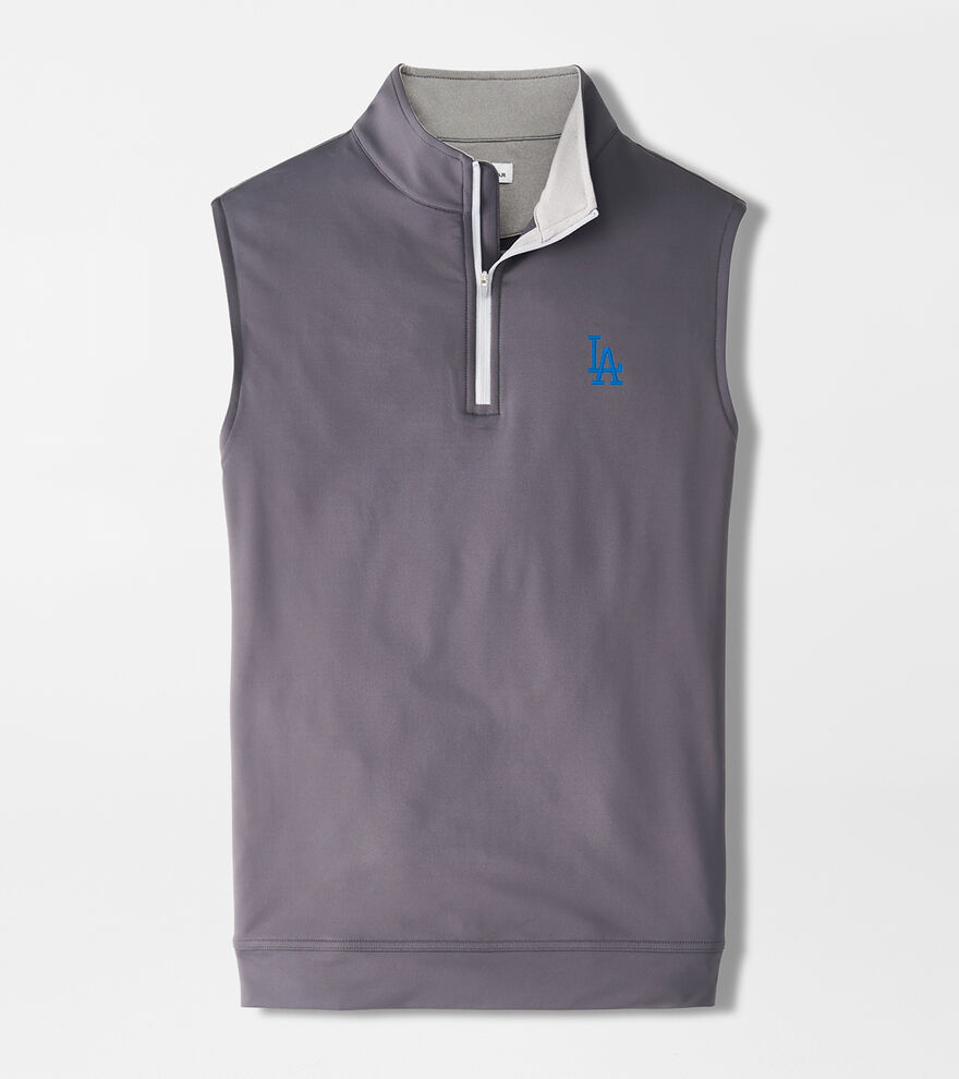 LA Dodgers Galway Performance Quarter-Zip Vest image number 1
