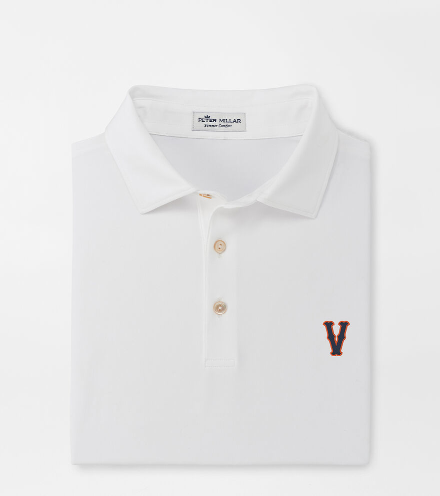 Virginia Vault Solid Performance Jersey Polo (Sean Self Collar) image number 1