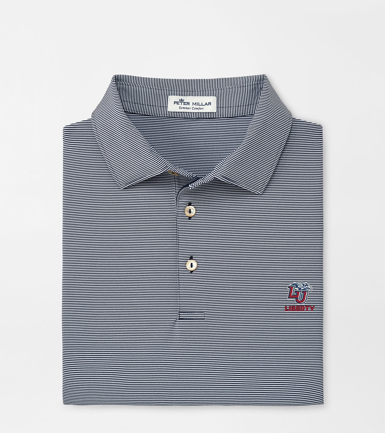 Liberty University Jubilee Stripe Performance Polo | Men's