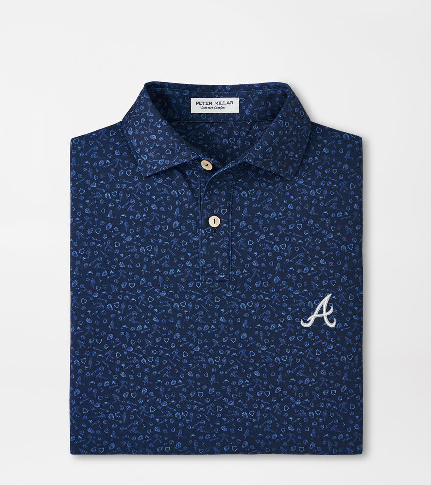 Atlanta Braves Youth Batter Up Performance Jersey Polo image number 1