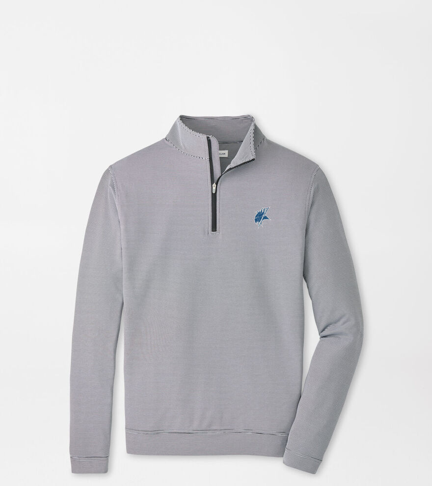 Elizabeth City Perth Sugar Stripe Performance Quarter-Zip image number 1