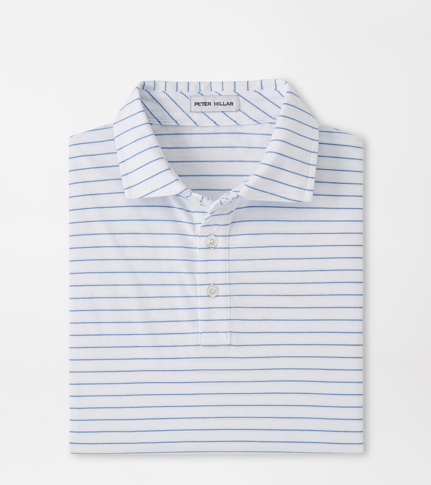 Crown Comfort Cotton Polo Harp Stripe image number 1