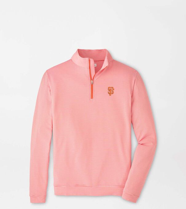 San Francisco Giants Perth Sugar Stripe Performance Quarter-Zip