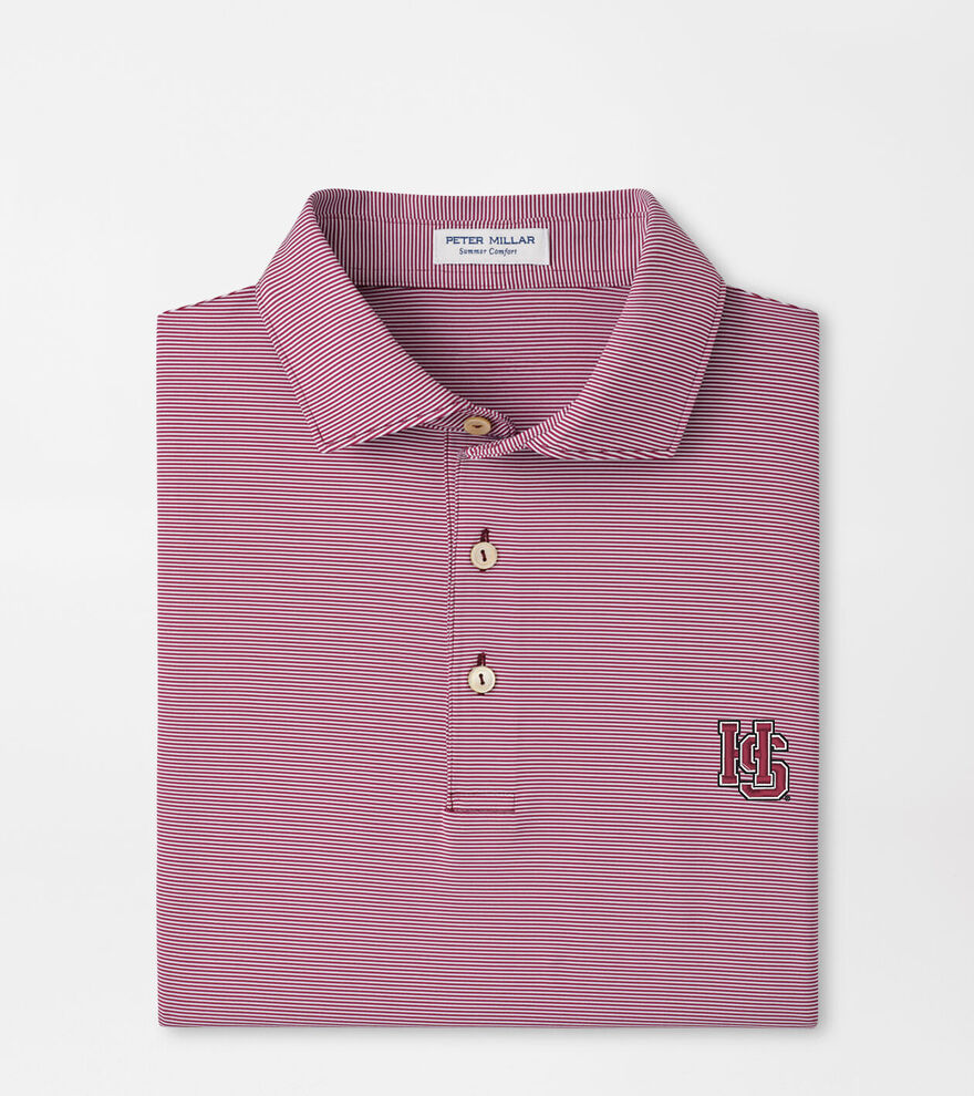 Hampden Sydney Jubilee Stripe Performance Polo image number 1