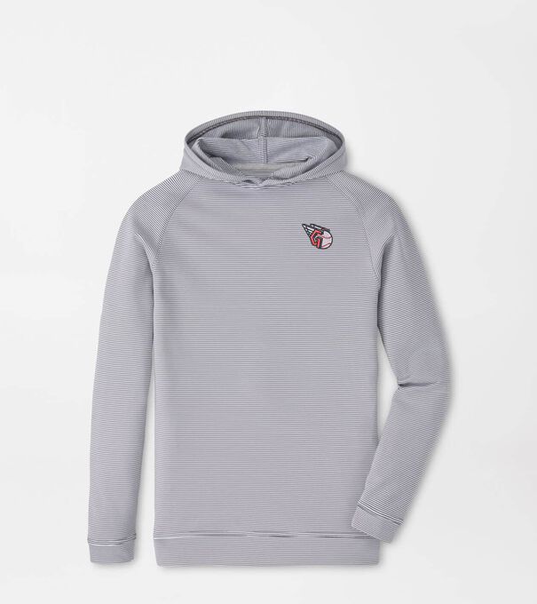 Cleveland Guardians Pine Youth Sugar Stripe Performance Hoodie