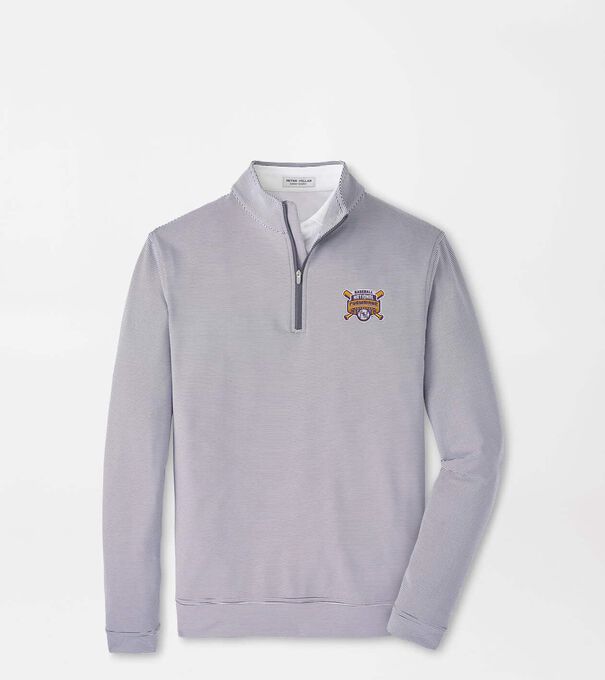 LSU College World Series Perth Sugar Stripe Performance Quarter-Zip