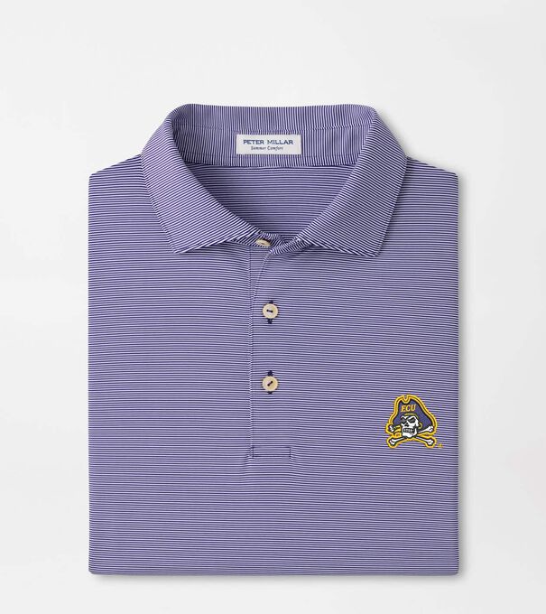 East Carolina University Jubilee Stripe Performance Polo