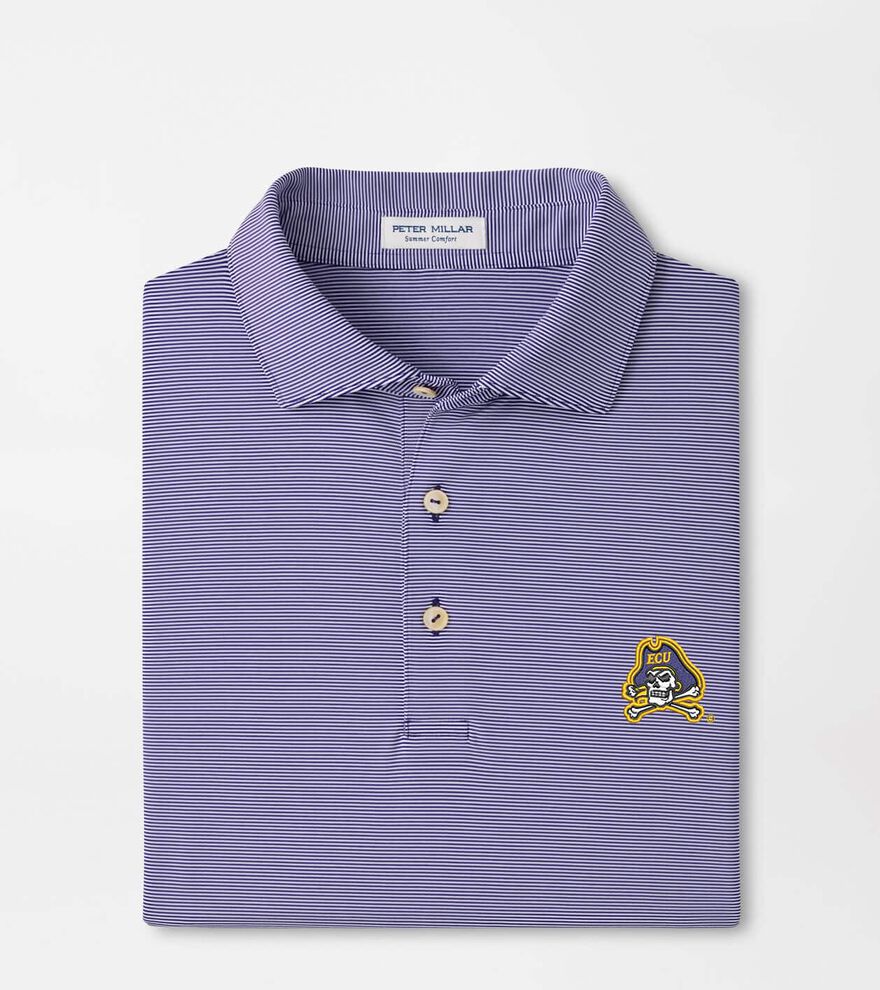 East Carolina University Jubilee Stripe Performance Polo