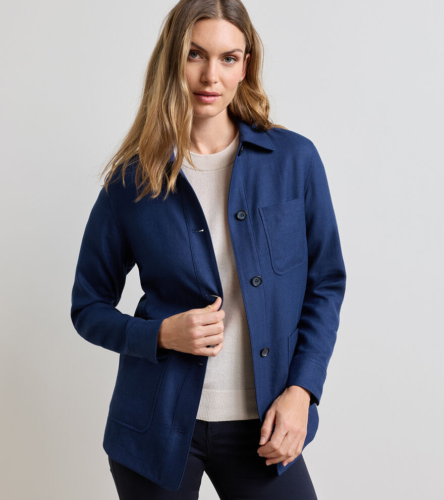 Annemaire Linen-Blend Chore Coat image number 2
