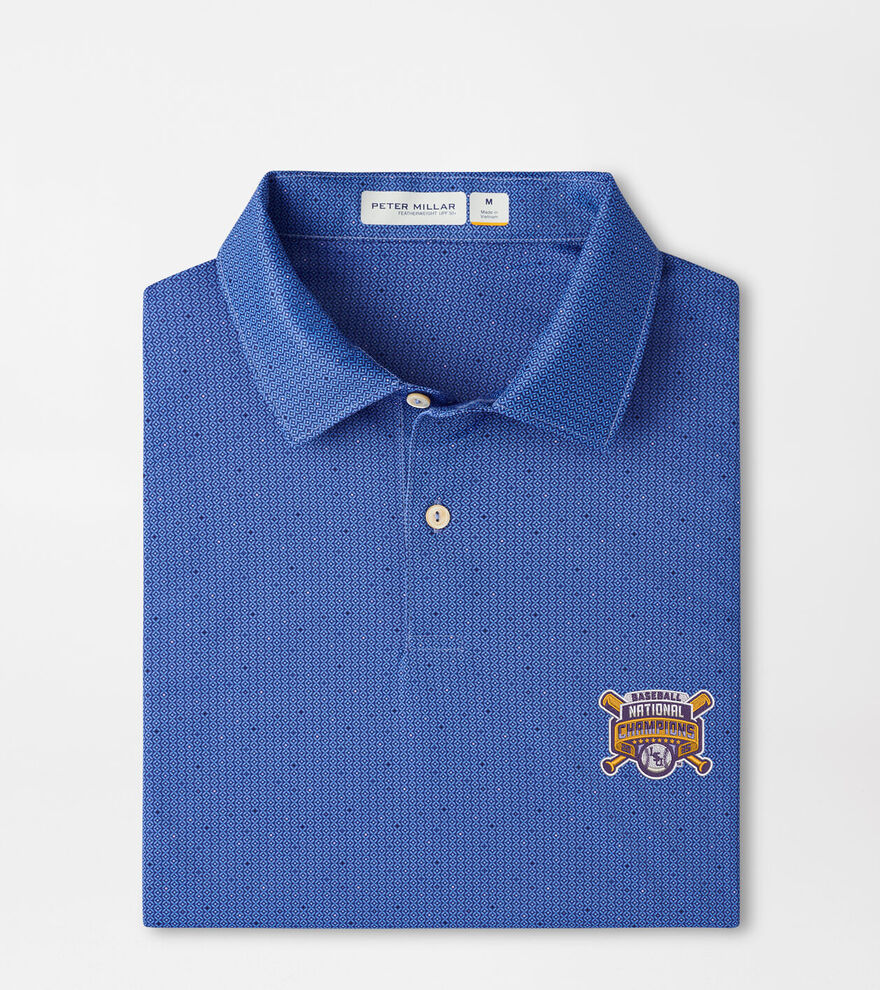 LSU College World Series Featherweight Kinston Performance Polo image number 1