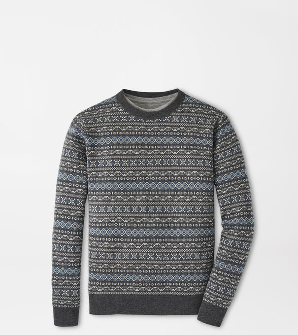 Conway Wool Cashmere Fair Isle Crew