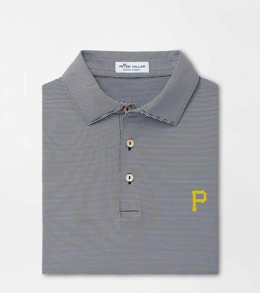 Pittsburgh Pirates Jubilee Stripe Performance Polo image number 1
