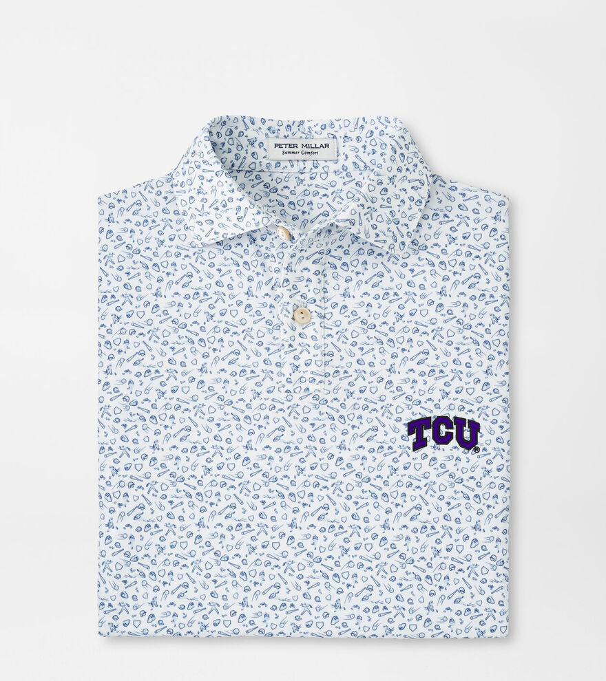 TCU Batter Up Youth Performance Jersey Polo image number 1