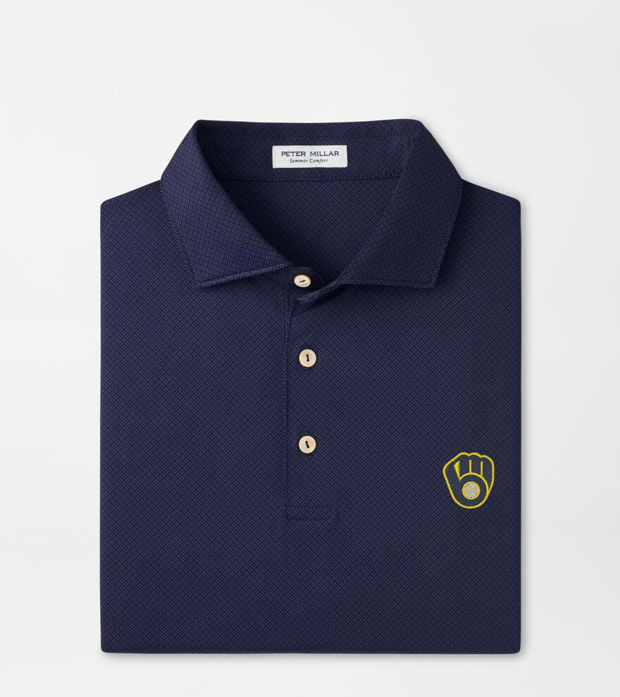 Milwaukee Brewers Hugo Performance Jersey Polo image number 1