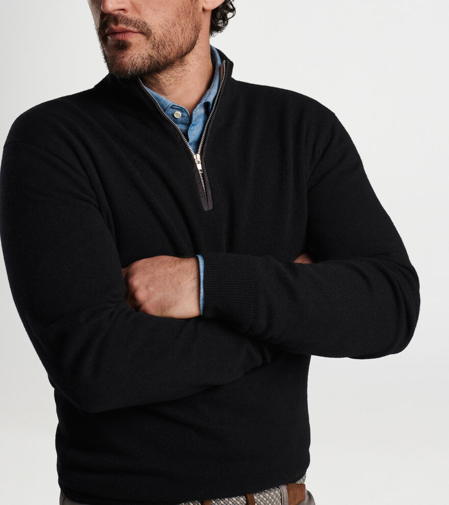 Artisan Crafted Cashmere Flex Quarter-Zip image number 4