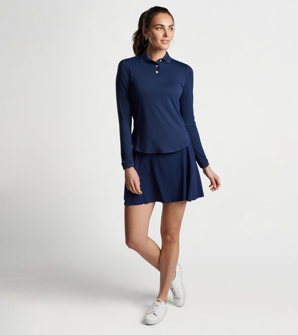 Opal Long-Sleeve Stretch Jersey Polo