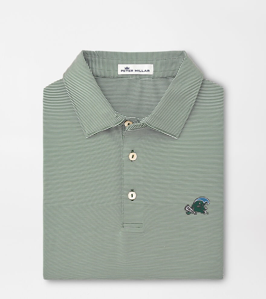 Tulane Green Wave Jubilee Stripe Performance Polo image number 1