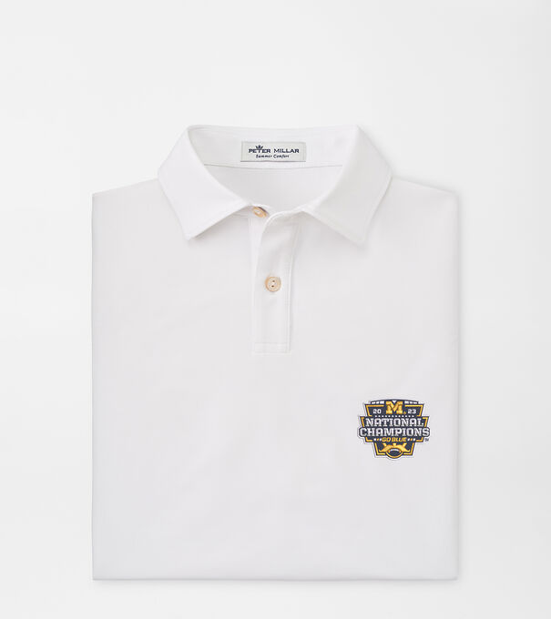 Michigan National Champion Solid Youth Performance Jersey Polo
