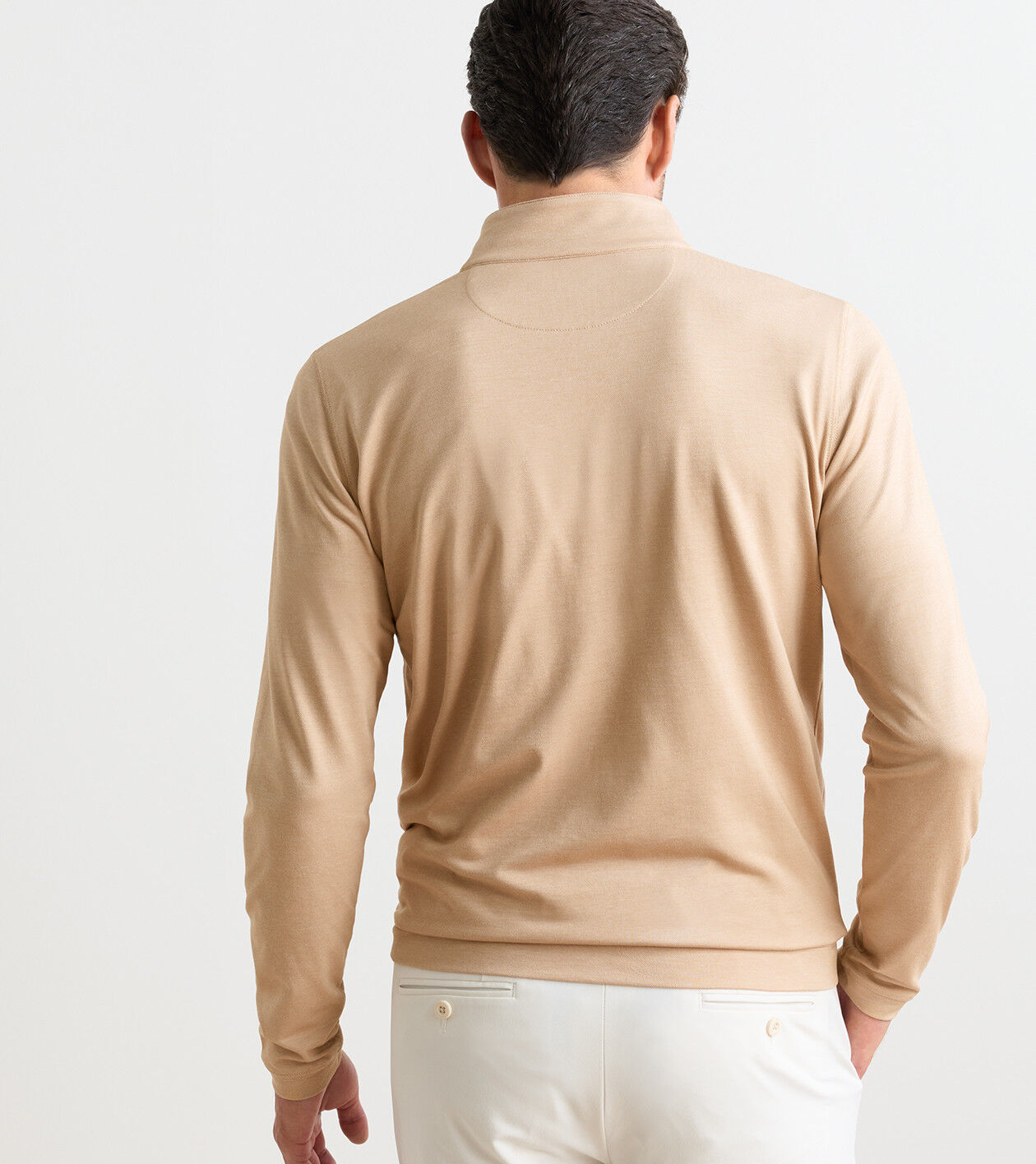 Albatross Cotton-Blend Piqué Quarter-Zip | Men's Pullovers | Peter