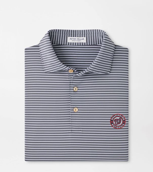 Cooperstown Washington Nationals Tiebreaker Performance Jersey Stripe Polo
