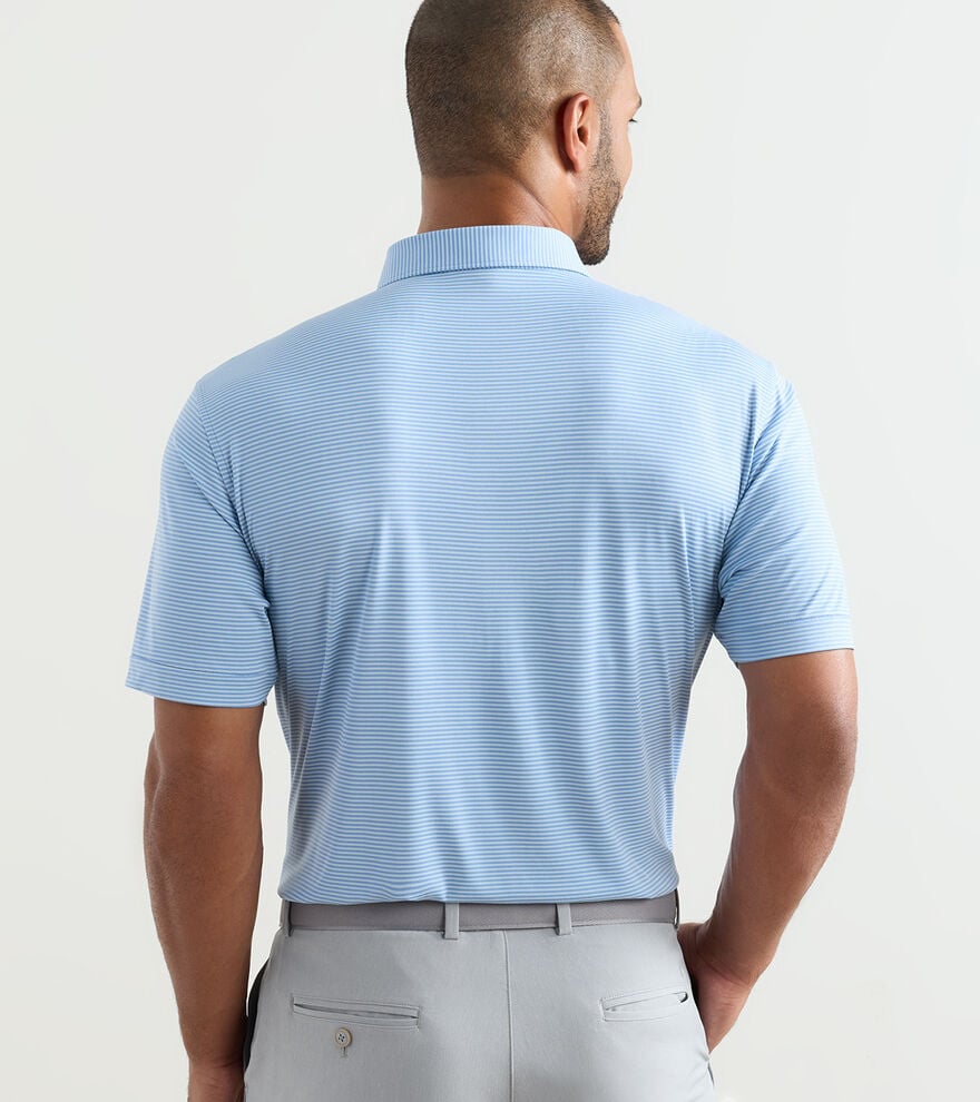 Featherweight Market Stripe Performance Polo image number 3