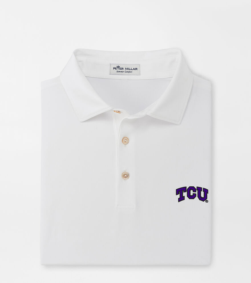 TCU Solid Performance Jersey Polo (Sean Self Collar) image number 1