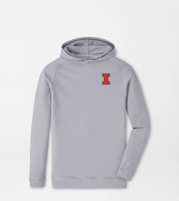 Illinois Pine Youth Sugar Stripe Performance Hoodie