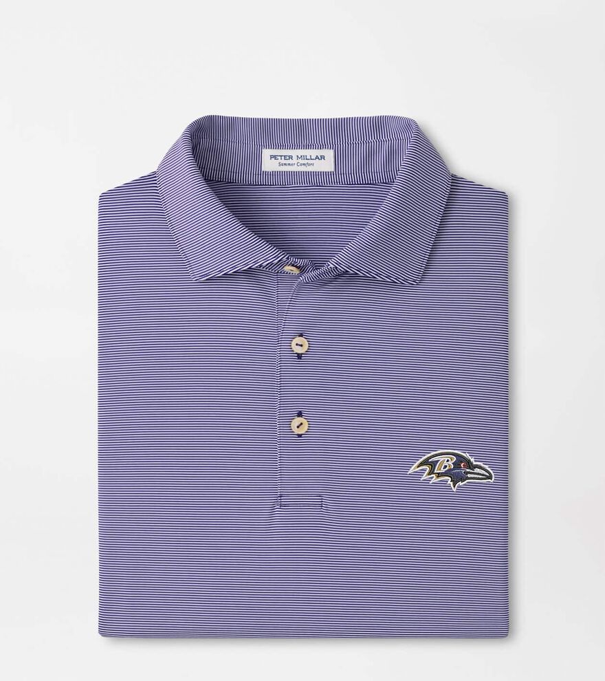 Baltimore Ravens Jubilee Stripe Performance Polo