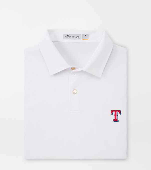 Texas Rangers Featherweight Melange Polo