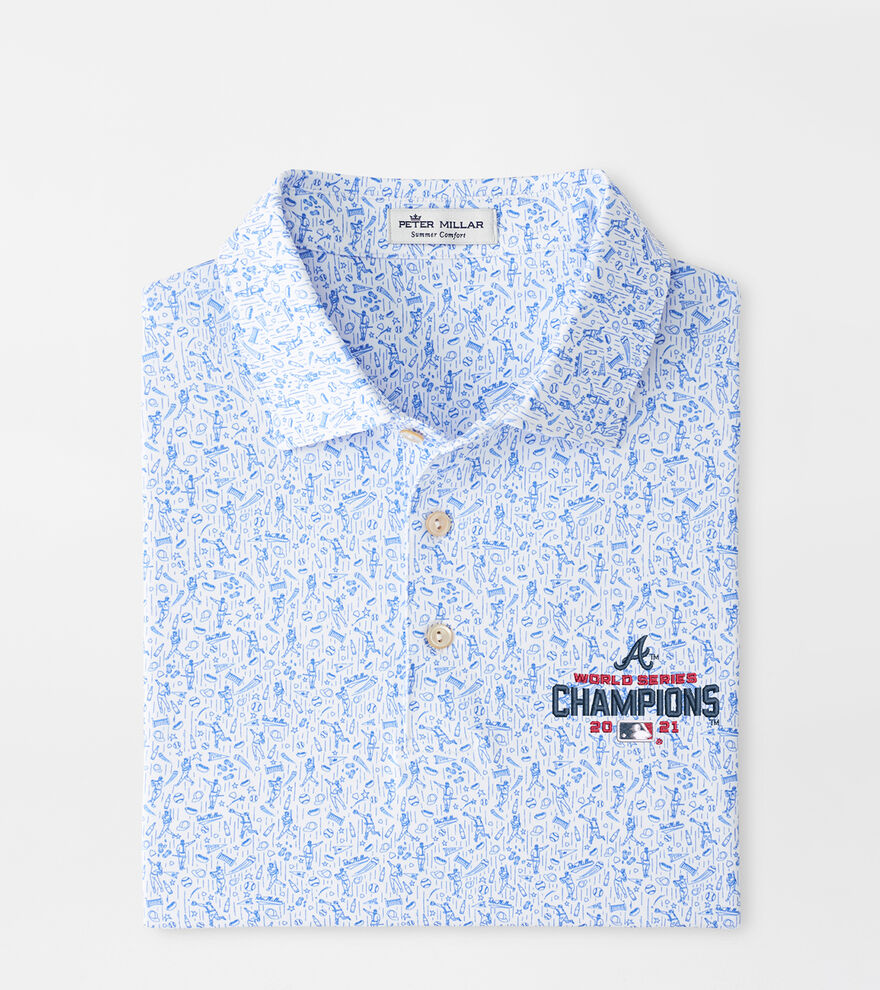 Atlanta Braves World Series Champion Diamond Performance Polo