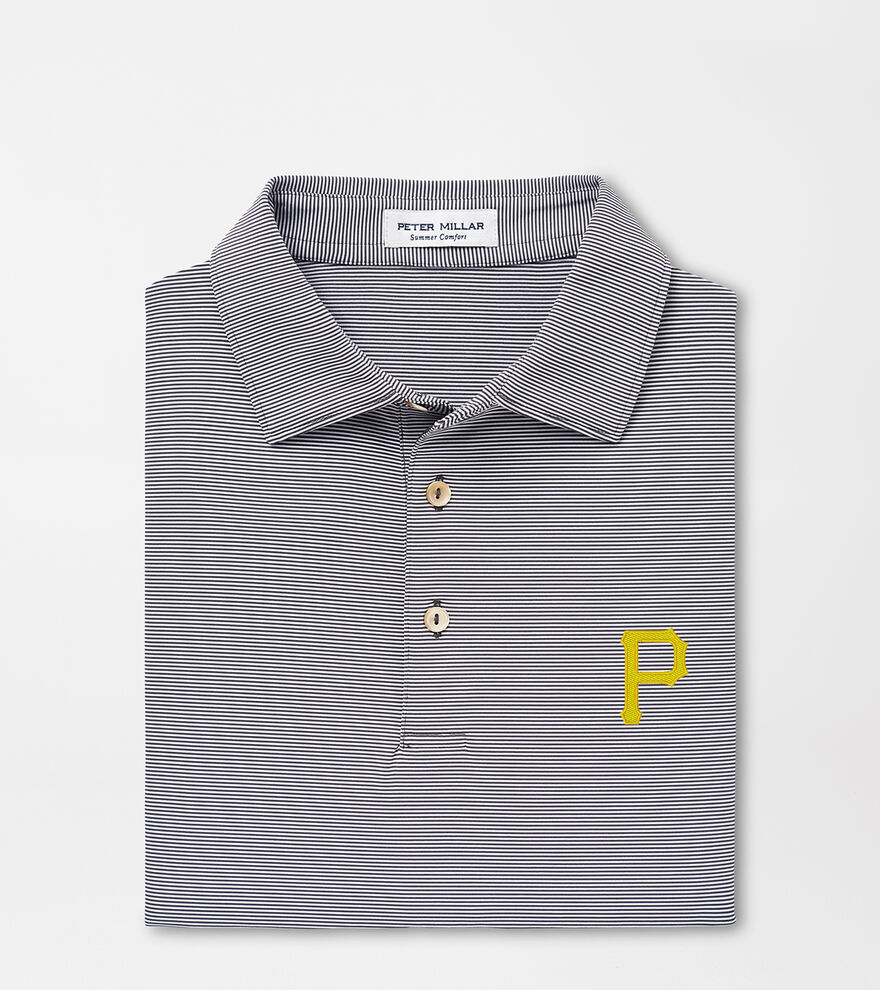 Pittsburgh Pirates Jubilee Stripe Performance Polo image number 1