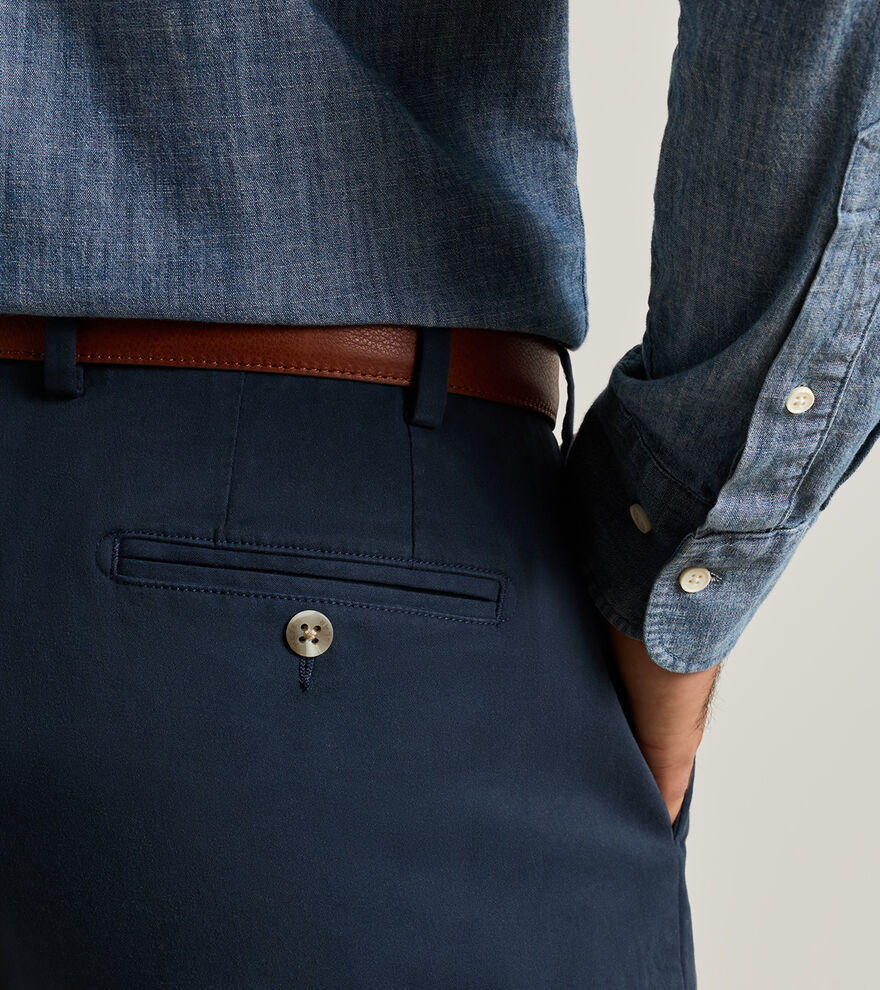 Signature Sateen Flat Front Trouser - Alternate Image 3