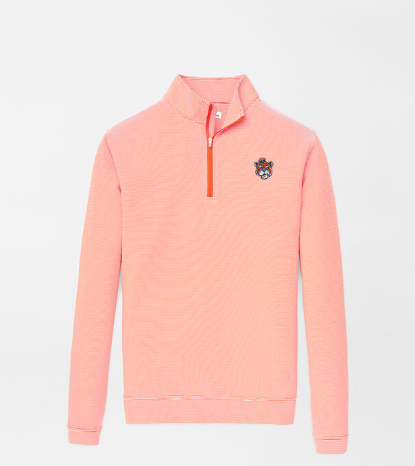 Auburn Vault Perth Mini-Stripe Performance Quarter-Zip