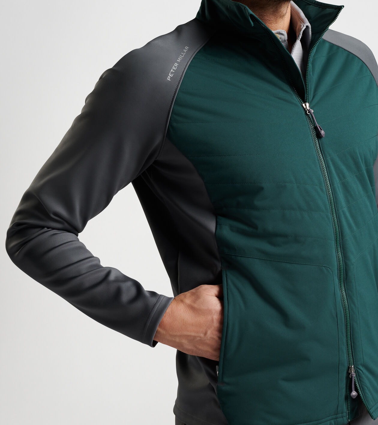 Peter millar merge stretch full zip hybrid jacket shop