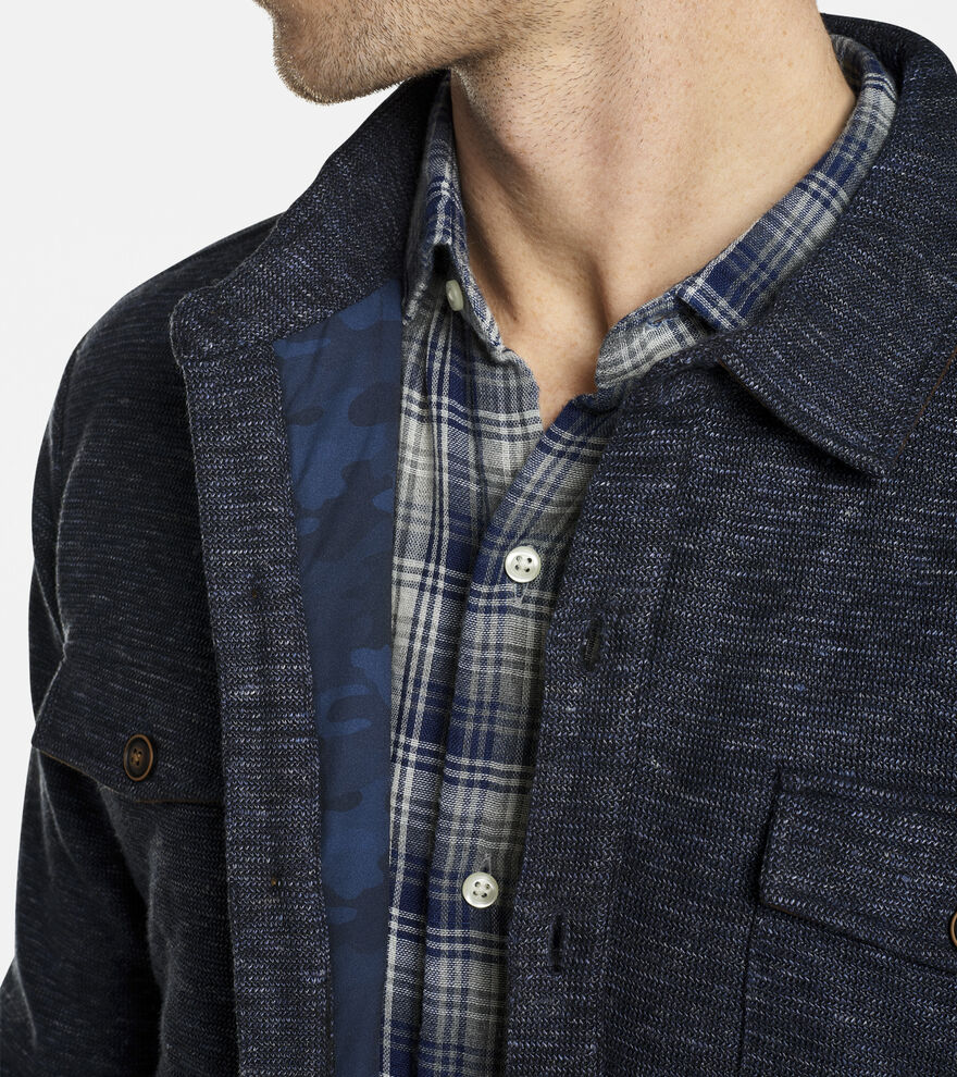 Slub Cotton-Linen Shirt Jacket image number 5