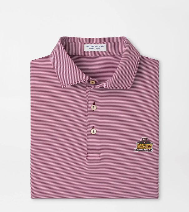 Shaw University Jubilee Stripe Performance Polo