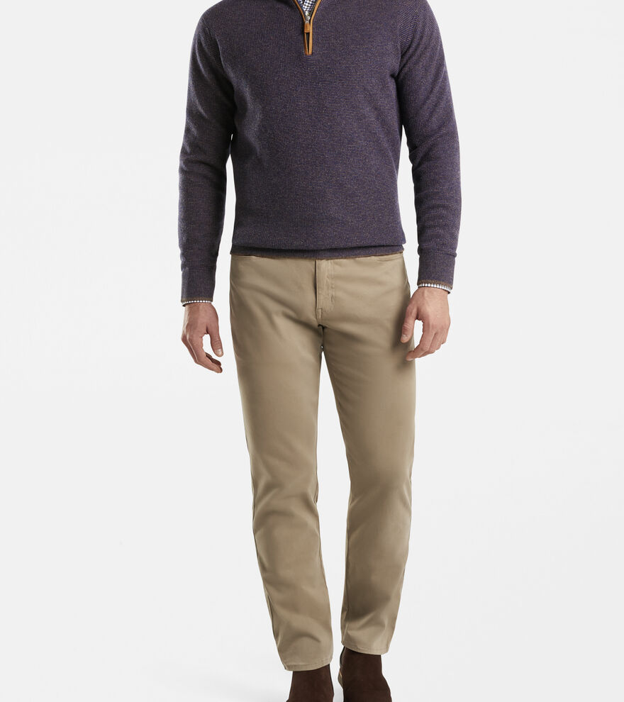 Wool-Cashmere Quarter-Zip Sweater image number 4