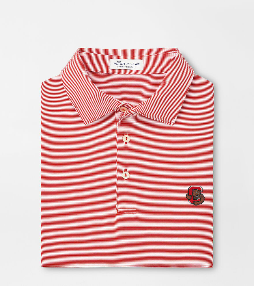 Cornell Jubilee Stripe Performance Polo image number 1