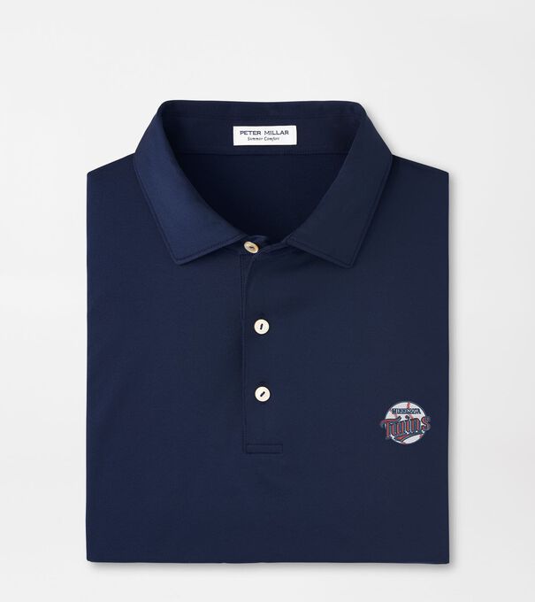 Cooperstown Minnesota Twins Solid Performance Jersey Polo