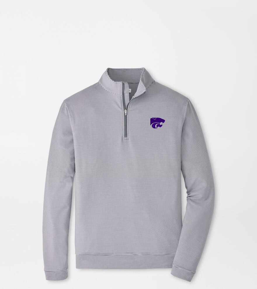 Kansas State Perth Sugar Stripe Performance Quarter-Zip image number 1