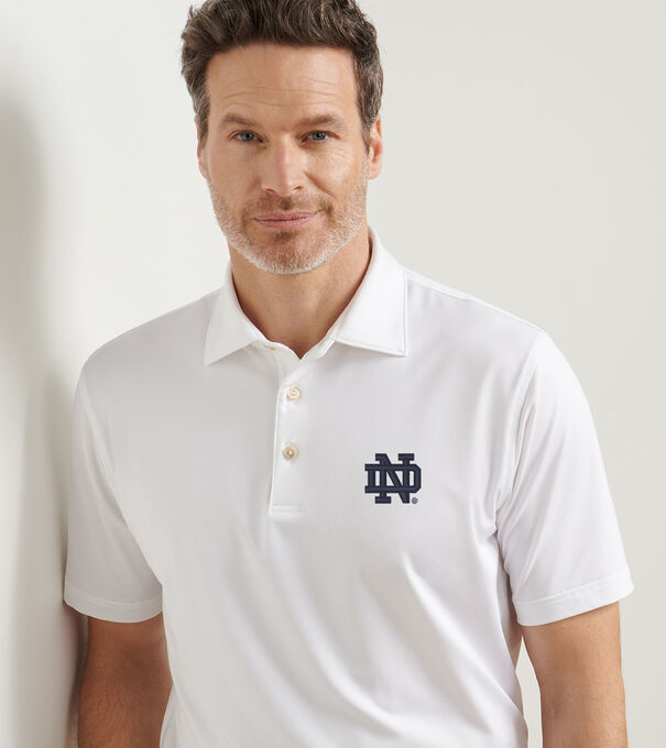 Notre Dame Solid Performance Jersey Polo