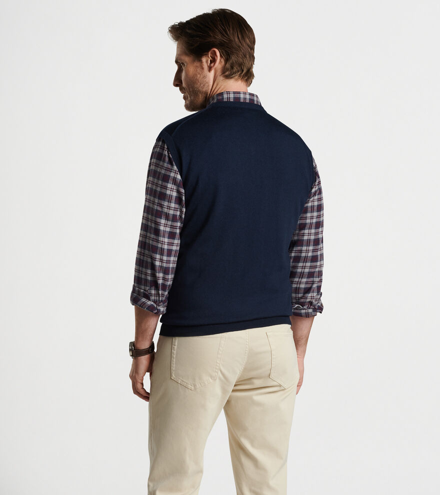 Autumn Crest V-Neck Vest image number 3
