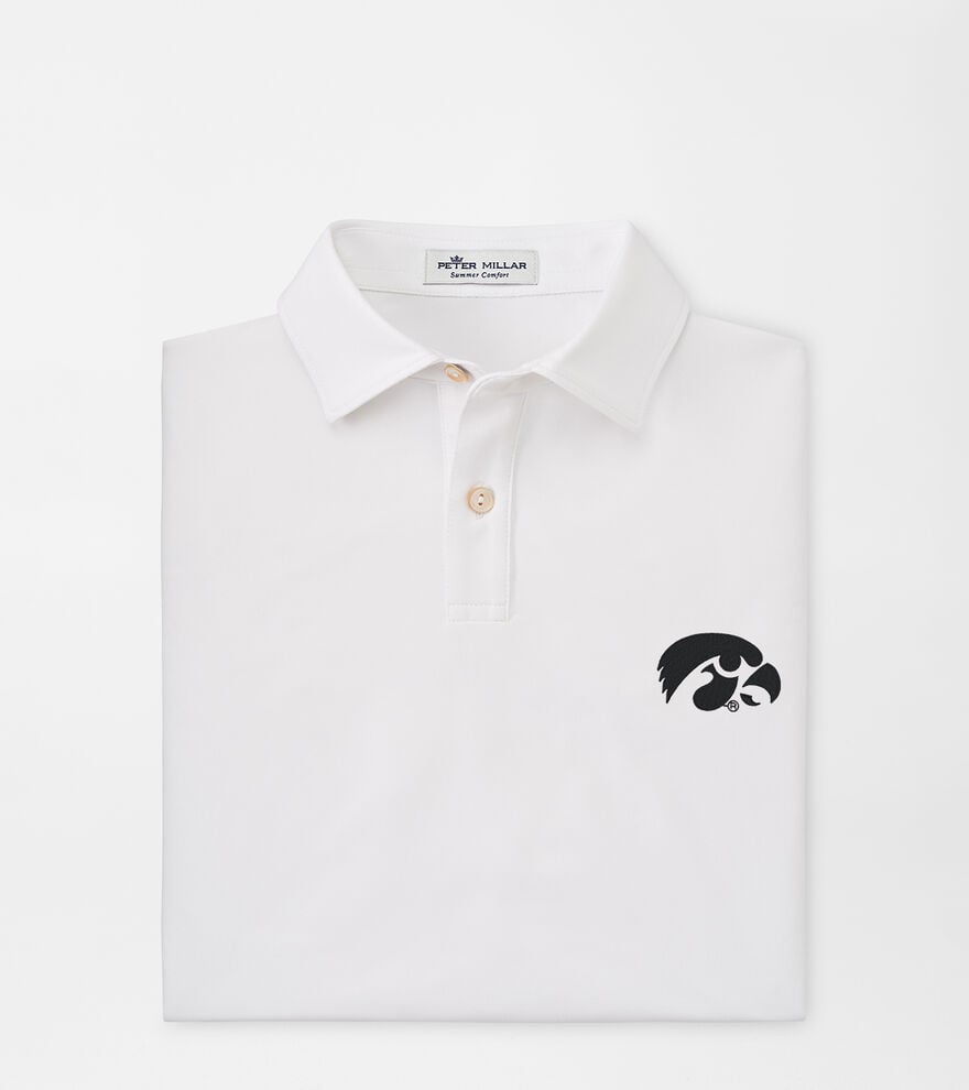 Iowa Youth Solid Performance Jersey Polo image number 1