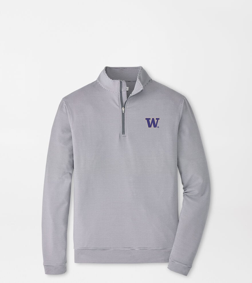 Washington Perth Sugar Stripe Performance Quarter-Zip image number 1