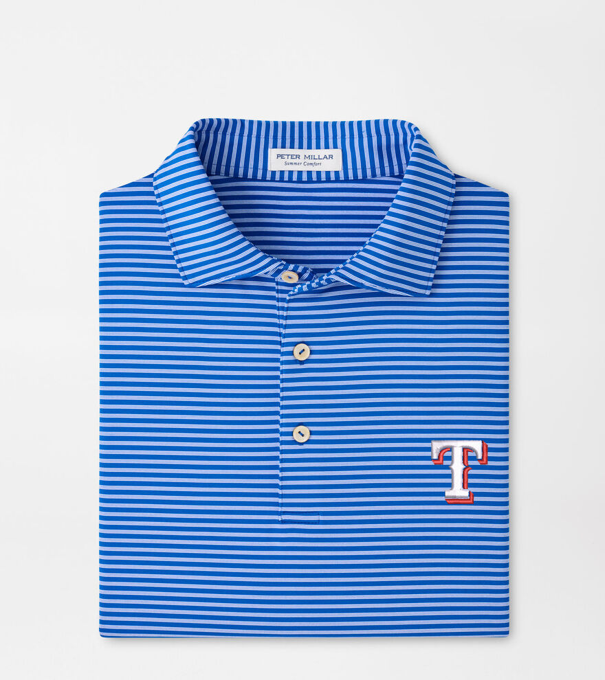 Texas Rangers Tiebreaker Performance Jersey Stripe Polo image number 1
