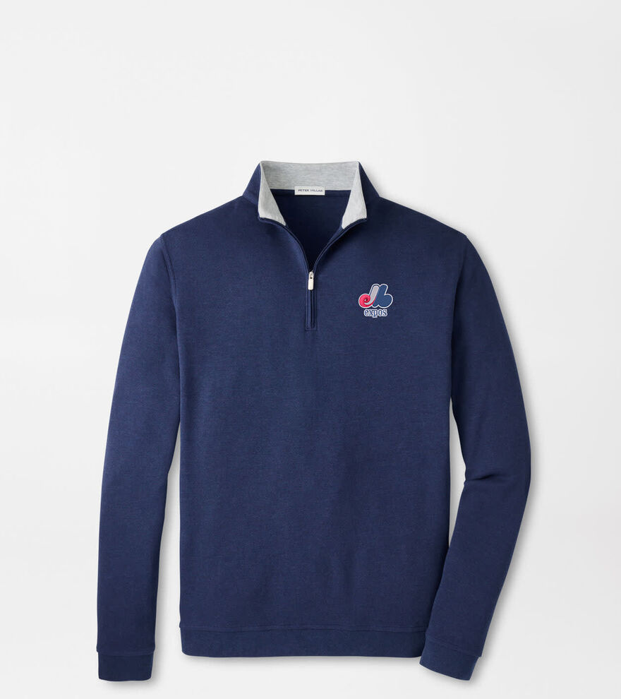Cooperstown Montreal Expos Crown Comfort Quarter-Zip Pullover