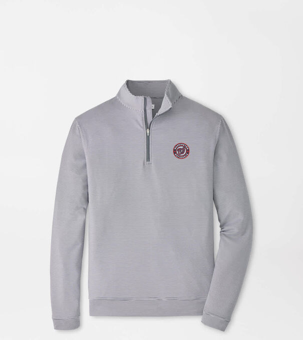 Cooperstown Washington Nationals Perth Sugar Stripe Performance Quarter-Zip