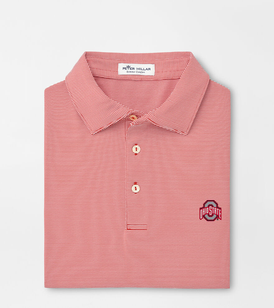 Ohio State Jubilee Stripe Performance Polo image number 1