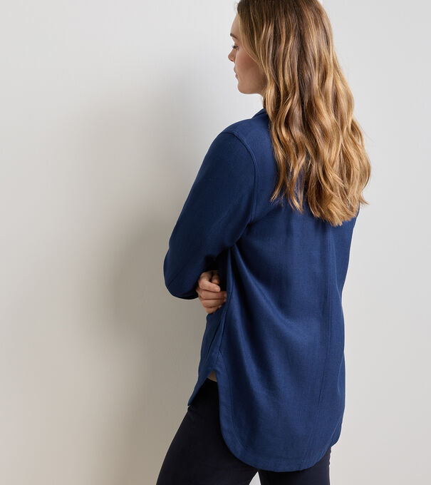 Annemaire Linen-Blend Chore Coat - Alternate Image 1